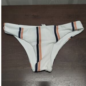 Tavik NWT XS Ali Moderate Coverage Desert Clay Stripe Reversible Bikini Bottom